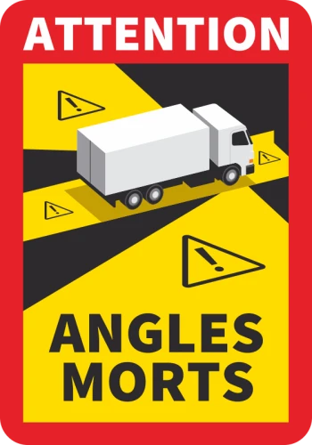 Warning Sticker Angles Morts