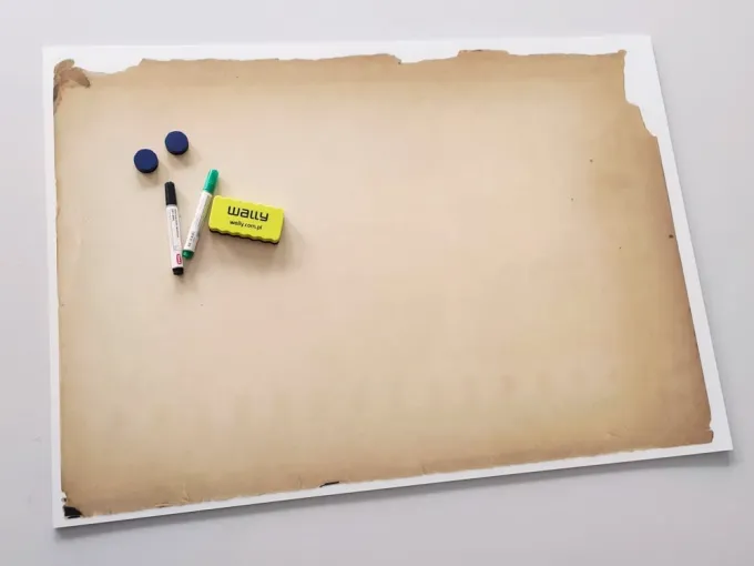 Magnetic whiteboard paper 166 - Graphic design. Smooth surface in shades of brown with a slightly aged look.