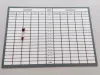 Lean 118 dry-erase board - Rectangular board with a grid for data entry.