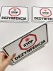 Stop Disinfection Sign T427 - Rectangular sign with red stop symbol and black text.
