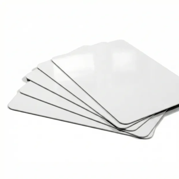 A4 magnetic dry-erase board for shelves - Graphic design with simple, rectangular white shapes.