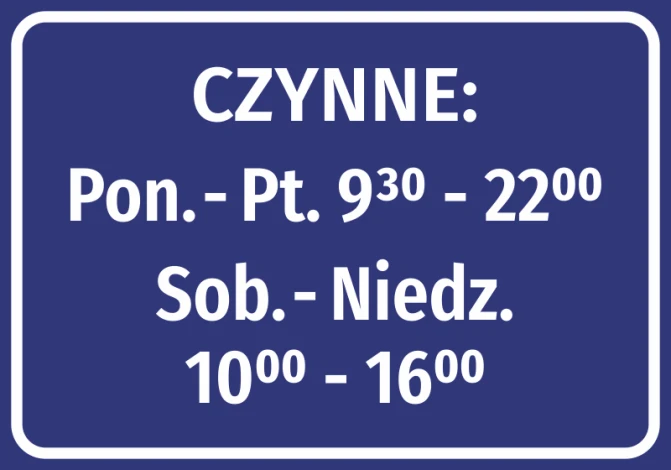 Active Hours Sticker - Graphic design. Simple rectangle with a navy background and white text.