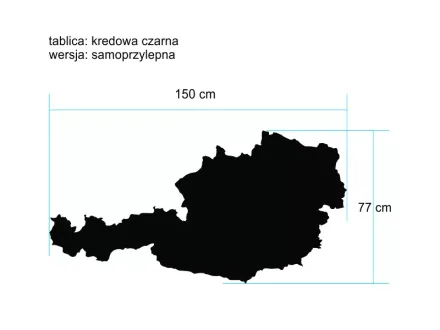 tablica kredowa czarna samoprzylepna wzór 