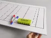 Tactical dry-erase board for rugby 183 - Simple field graphic with lines and markings.