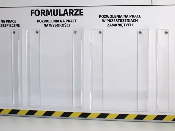 Set of custom information boards in aluminum frames, sizes 130x97cm (1 piece) and 80x80cm (1 piece) as per design.