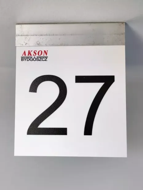 PVC information board 6mm, single-sided print + aluminum profile for wall mounting - Design