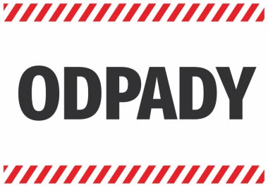Waste Sticker N638 - Graphic design with large "WASTE" text on a white background, surrounded by red and white stripes.