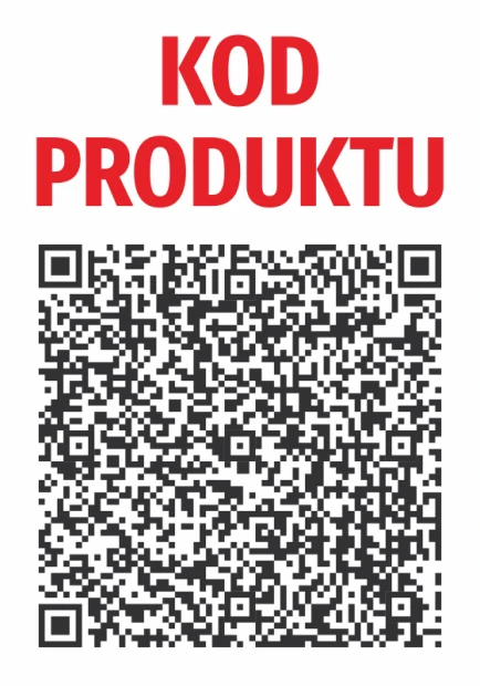 Product QR Code Sticker - Graphic Design. Large QR code on a white background with the text PRODUCT CODE.