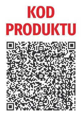 Product QR Code Sticker - Graphic Design. Large QR code on a white background with the text PRODUCT CODE.