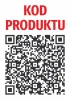 Product QR Code Sticker - Graphic design with a black QR code and red text PRODUCT CODE on a white background.