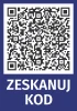QR Code Sticker - Graphic Design. Features a black QR code and the text SCAN CODE on a purple background.