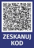 QR Code Sticker - Graphic Design. Square QR code on a dark background with white text.