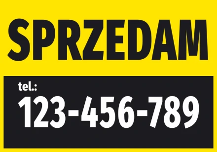 Information Sticker For Sale, With A Phone Number