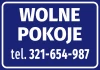 Room Available Sticker with Phone Number - Simple rectangular design with white text on a blue background.