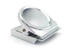 Metal magnetic clip - Graphic design. Round-shaped clip with a metallic finish.
