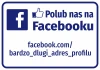 Facebook profile address sticker - Graphic design featuring the Facebook logo and text in a rectangular shape.