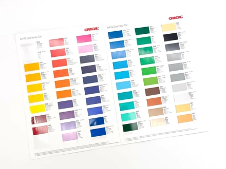 Colour Template For Glossy Stickers