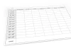 Magnetic dry-erase board 040 weekly planner - Simple grid with days of the week and time slots.