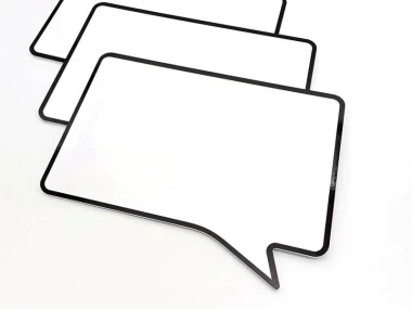 Magnetic dry-erase board with black frame, 5mm PVC, smoke pattern 048, size 42x32cm.