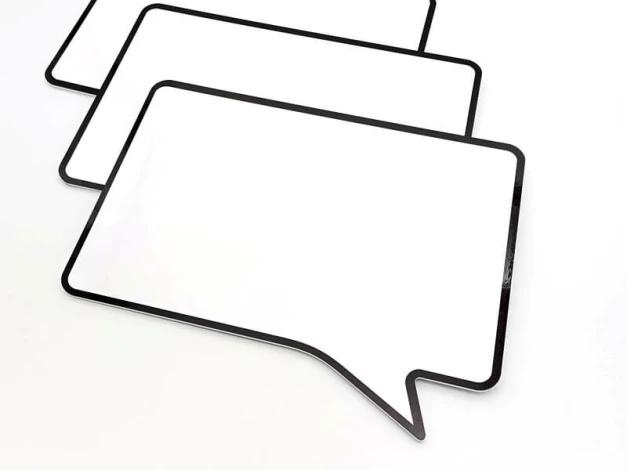 Magnetic dry-erase board with black frame, 5mm PVC, smoke pattern 048, size 42x32cm.