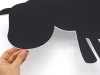 Chalkboard magnetic board sheep 348 - Graphic design. Sheep outline with cut-out details.
