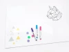 Magnetic dry-erase board cat 458 - Features a geometric cat design.