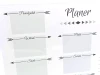 Magnetic dry-erase weekly planner board 406 - Simple design with rectangles for each day of the week.