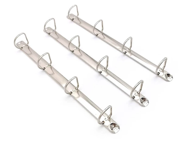 20mm ring binder for cards - Graphic design. Metal rectangular mechanism with round handles.