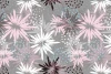 Abstract wallpaper 0120 - Graphic pattern. Flowers in various colors on a gray background.