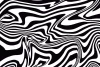 Psychedelic Pattern Wallpaper 0121 - Black and white waves and spirals create a dynamic design.