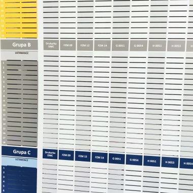 T-Card board for cards, 300x150cm (3mm dibond with milled holes and UV print) - Design