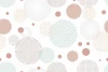 Pastel Decor Wallpaper 0208 - Graphic design with circles in various sizes and pastel colors.
