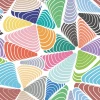 Abstract wall wallpaper 0249 - Graphic pattern with colorful spiral shapes in various shades.