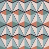 Vintage geometric pattern wallpaper 0342 - Features a graphic design of triangles in various colors.