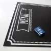 Chalkboard Menu 039 - Black rectangle with white text and decorative elements.