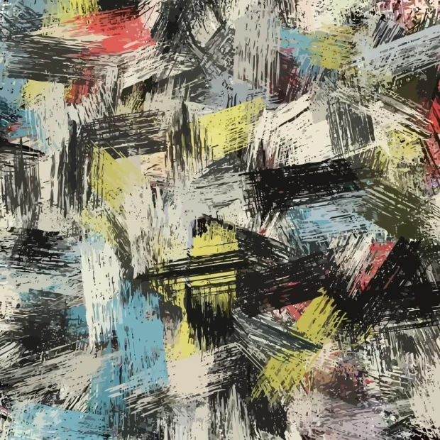 Colorful brushstroke wallpaper, abstract background 0484 - Graphic pattern with a mix of chaotic colors.