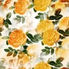 Yellow Roses Wallpaper 0487 - Graphic design featuring yellow rose flowers on a light background.