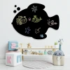 Chalkboard magnetic board for kids, fish design - perfect for bright children\'s room decor with colorful walls and furniture.
