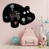 Chalkboard magnetic board for kids, Hippo 213 - Decorated in a pink-themed children\'s room with matching furniture.