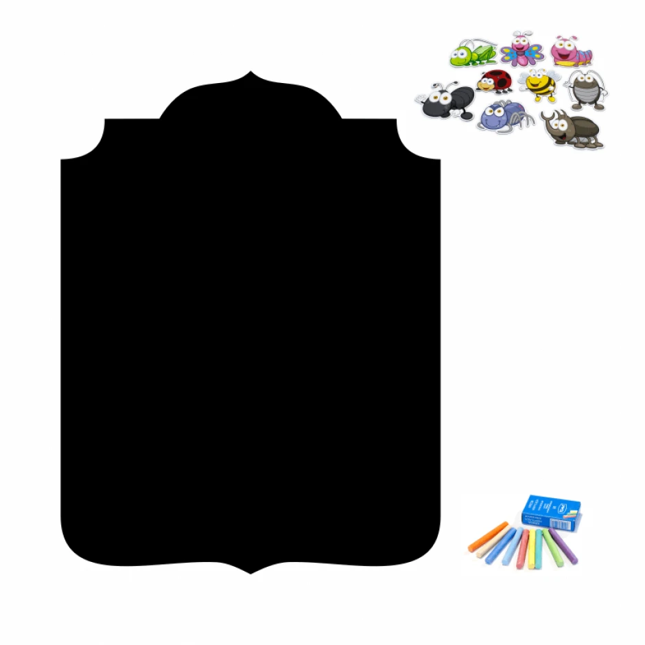 Chalkboard magnetic menu board for restaurants and bars, rectangular shape with rounded corners.