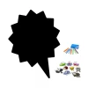 Chalkboard magnetic note board for youth, Dymek 165 - speech bubble design with colorful markers.