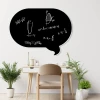 Chalkboard memo board Dymek 175 - Office setup with light-colored walls and minimalist furniture.
