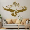 Eagle in a dynamic pose, perfect for a modern living room, adds character and bold style to any space.