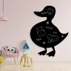 Chalkboard magnetic board for kids Duck 376 - Decor in a child\'s room with light-colored walls and furniture.