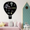 Chalkboard magnetic board for kids Balloon 349 - Decor in a child\'s room with light-colored walls and furniture.