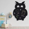 Chalkboard magnetic board for kids, owl design - perfect for bright children\'s room decor with colorful walls and furniture.