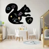 Chalkboard magnetic board for kids, Squirrel 226 - Decorated in a bright children\'s room with light walls and furniture.