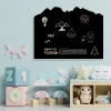 Magnetic chalkboard Mountains, Tatras 322 - Decor for a child\'s room with light walls and pastel furniture.