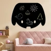 Chalkboard magnetic board Dog 242 - Decor in a children\'s room with light walls and pastel furniture.