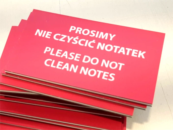 Individual double-sided magnetic mat with print, reinforced 2mm PVC, mat surface, 7 x 12 cm - Graphic design.